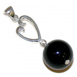 Pendentif argent 1,3g onyx
