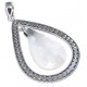 Pendentif argent  2,7g nacre