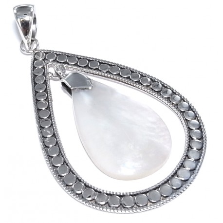 Pendentif argent  2,7g nacre