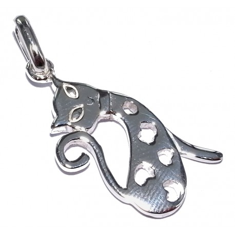 Pendentif argent 1,7g chat