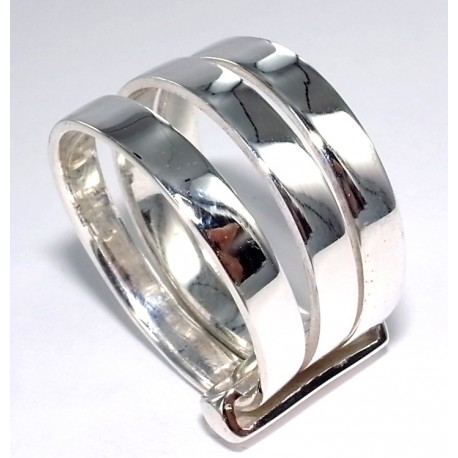 Bague argent 5g 3 anneaux t 50 à 60