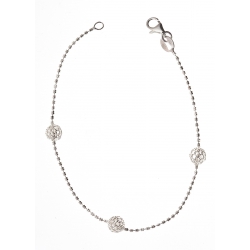 Bracelet argent 2,1g "boules" 18,5 cm