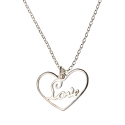 Collier argent 2,1g "love" 42 cm