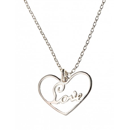 Collier argent 2,1g "love" 42 cm