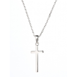 Collier argent 3g "croix" 45cm