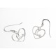 Boucles d'oreille argent 1,5g "Love"