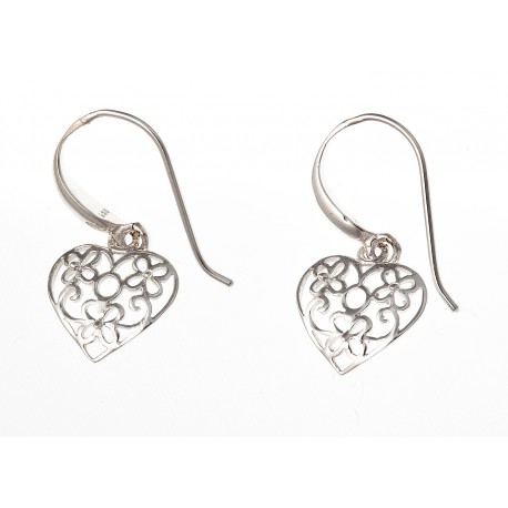 Boucles d'oreille argent 1,5g "cœurs"