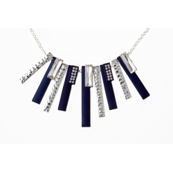 Collier fantaisie strass 42+5 cm