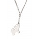 Collier argent rhodié 3,7g "éléphant" 36+5 cm