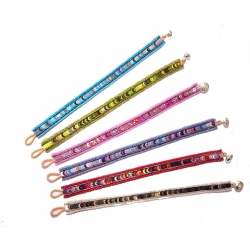 Lot de 6 bracelets multicolores