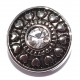 Bouton pression  métal et strass