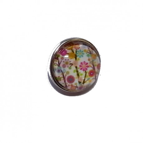 Bouton pression "fleurs" taille G