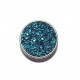 Bouton pression "strass bleus" taille G