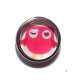 Bouton pression "hibou rouge" taille P