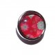 Bouton pression "fleurs rouges" taille P