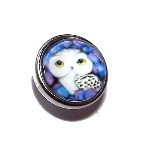 Bouton pression "hibou masqué" taille P