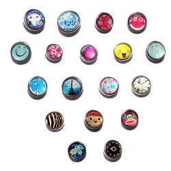 Lot de 18 boutons pressions taille P BQ 018 à BQ 035 à 0,6 