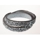 Bracelet fantaisie gris strass gris - 2 tours