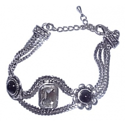 Bracelet fantaisie 18+5cm résine