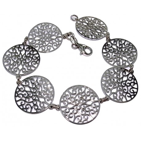 Bracelet argent rhodié 5,5g 20cm