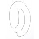 Collier argent rhodié 2,5g 45cm