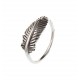 Bague argent 2,1 g "plume" T 50 à 60
