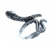 Bague argent rhodié 3g "serpent"  marcassites - T 50 à 60