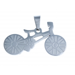 Pendentif - acier "vélo"
