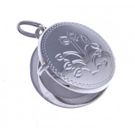 Pendentif argent 4g "porte photo"