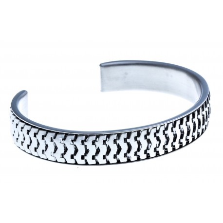 Bracelet - acier ouvert - 65 mm