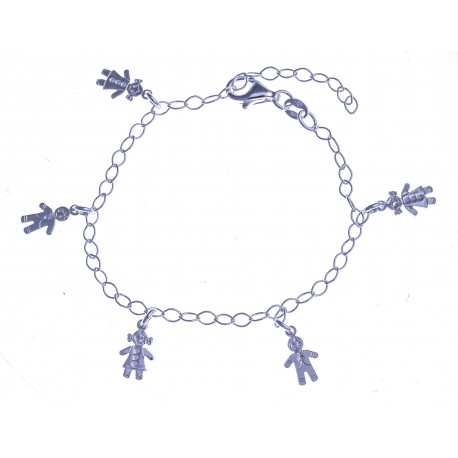 Bracelet en argent enfants 3,6g - 17+3 cm