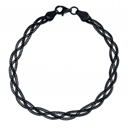 Bracelet en argent noir 3,5g - 18 cm