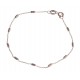 Bracelet en argent rhodié rosé 1,1g - 17,5 cm