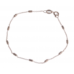 Bracelet en argent rhodié rosé 1,1g - 17,5 cm