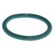 Bracelet fantaisie mailles vertes - réglable