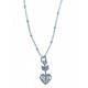 Collier en argent 2,9g "cur - 43+3 cm
