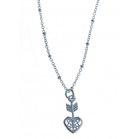 Collier en argent 2,9g "cur - 43+3 cm