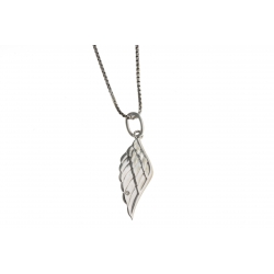 Collier en argent rhodié 3,3g aile d'ange - diamant - 40 cm