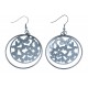 Boucles d'oreilles - acier blanc "papillons"