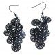 Boucles d'oreilles - acier noir