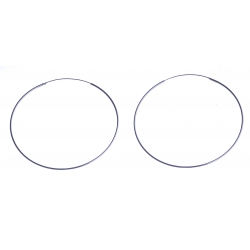 Créoles argent 2,8g  1x65 mm