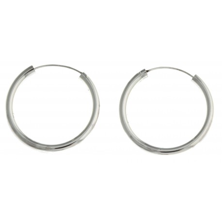 Créoles argent 6,8g  4x35 mm