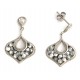 Parure en argent rhodié 10,6g - cristal rock - DY 401 à 19 - DY 501 à 18