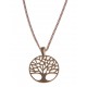 Collier plaqué or "arbre de vie" - 45 cm