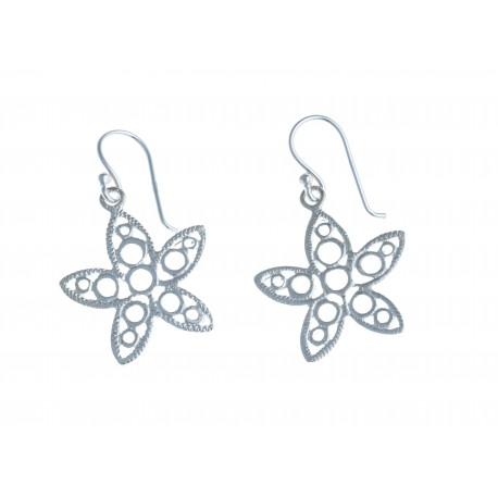 Boucles d'oreille argent "étoile" 3,4g