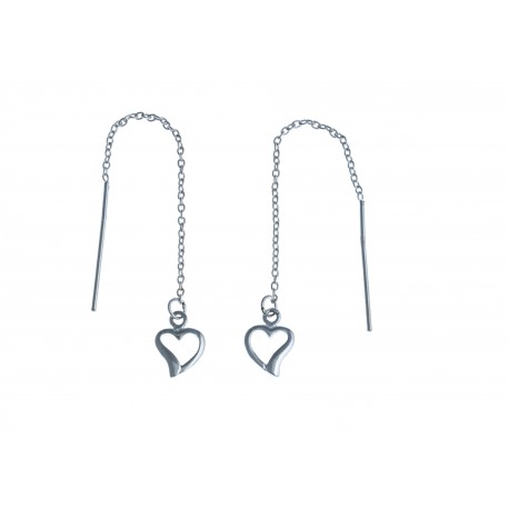 Boucles d'oreille argent 0,9g - 5cm