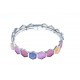 Bracelet fantaisie - époxy multicolore - fermoir aimant - diam. 55 mm