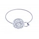 Bracelet acier - strass - 60mm