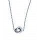 Collier acier "2 ronds" - 40+4cm