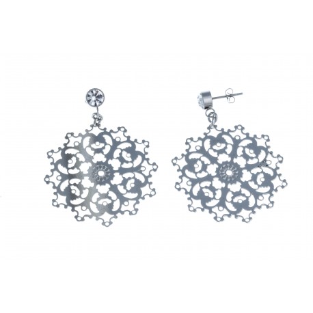 Boucles d'oreille acier